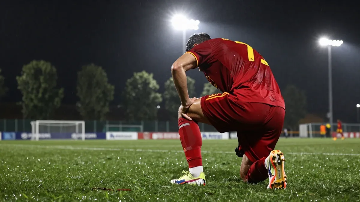 Il centrocampista Lorenzo Pellegrini ha riportato una lesione di alto grado al tendine del bicipite femorale destro e...